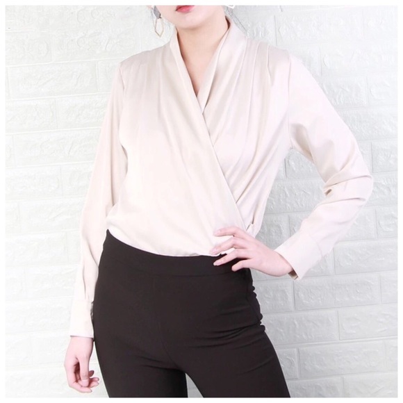 Silky Draping Blouse Top - Picture 5 of 8
